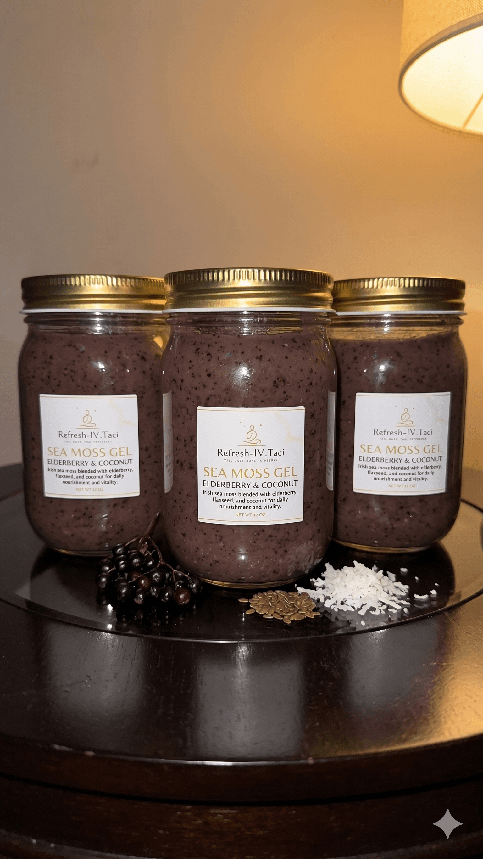 Sea Moss Gel – Elderberry & Coconut
